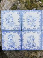 29 antieke wandtegels met engeltje 15x15cm, 4 afbeeldingen, Antiek en Kunst, Ophalen
