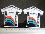 2x sticker PDM chrome cassettes ultima logo wielrennen, Verzenden, Zo goed als nieuw, Merk