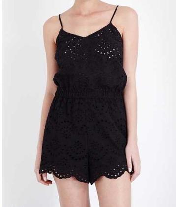 NIEUW Seafolly maat S zwarte jumpsuit playsuit Broderie beschikbaar voor biedingen