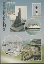 Breskens 6 luik Vuurtoren Veerboot luchtfoto Gelopen, Verzenden, Gelopen, Zeeland