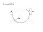 Muurbeugels voor een zinken dakgoot (Mastgoot)M30, M37, M44, Nieuw, Ophalen of Verzenden, Dakgoot, Zink