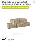 Stapelstenen crack & stack bruin bakstenen tuin, Ophalen, Nieuw, Beton