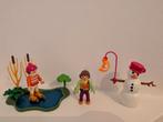 Playmobil sneeuwpop, schaatsen, winter, poppetjes, Ophalen of Verzenden, Nieuw, Complete set