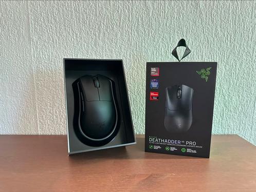 Razer DeathAdder V3 Pro, Computers en Software, Muizen, Gebruikt, Muis, Rechtshandig, Draadloos, Gaming muis, Ophalen of Verzenden