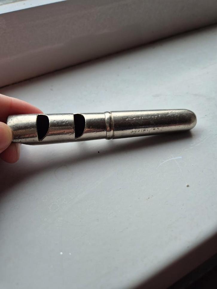 Antieke Nortier & Zonen Signaalfluit, Gorinchem ca. 1900, Antiek en Kunst, Antiek | Gereedschap en Instrumenten, Ophalen of Verzenden