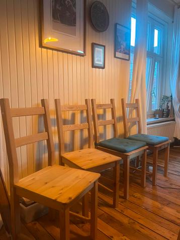 Ikea IVAR eettafel stoelen eetkamer stoel vier stuks - afbeelding 1
