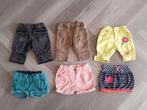 Set Korte Broeken 6x, Maat 74, Ophalen of Verzenden, Gebruikt, Meisje, Broekje