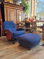 DePadova 'Louisiana'  design fauteuil en voetenbank, Ophalen, Gebruikt, Design; italiaans, 75 tot 100 cm