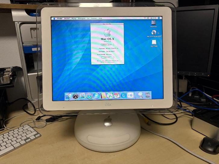 iMac G4 15 inch 800 MHz 768MB 60GB HDD, Computers en Software, Vintage Computers, Ophalen of Verzenden