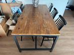 Houten Eettafel 6-8 Persoons, Huis en Inrichting, Tafels | Eettafels, Ophalen, Gebruikt, 50 tot 100 cm, Vijf personen of meer