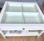 IKEA 4 vakken salon/vitrinetafel met lade, Huis en Inrichting, Tafels | Salontafels, Ophalen, Gebruikt, 50 tot 100 cm, Modern, landelijk