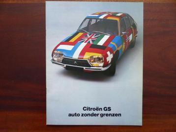 Citroën GS 1971 1972 brochure beschikbaar voor biedingen