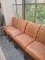 4 eettafel stoelen, Ophalen of Verzenden, Bruin, Stof, Vier
