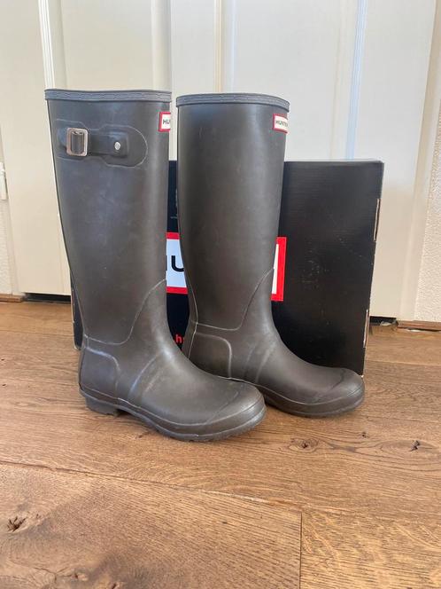 Hunter kaplaarzen in kleur: chocolate, Kleding | Dames, Schoenen, Gedragen, Hoge laarzen, Bruin, Ophalen of Verzenden