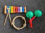 Tamboerijn, sambaballen, xylofoon muziekinstrumenten muziek, Kinderen en Baby's, Ophalen, Gebruikt