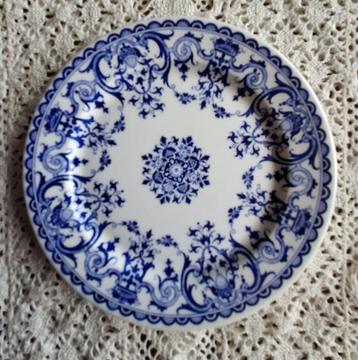 Klein Frans Gien bordje, wandbordje, blauw motief beschikbaar voor biedingen