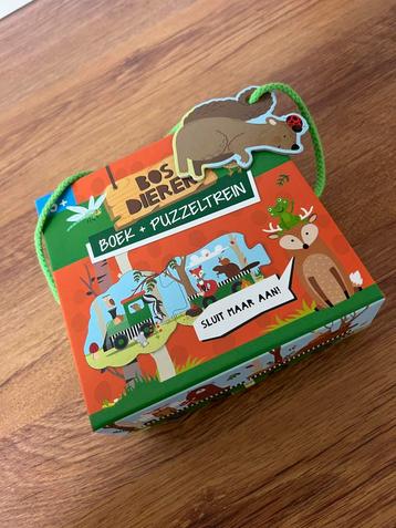 Boek + Puzzeltrein Bosdieren - Nieuw! beschikbaar voor biedingen