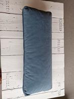 4x6 sofa groot fluwelen kussen ijsblauw 90x35x8 cm, Huis en Inrichting, Ophalen of Verzenden, Zo goed als nieuw, Blauw, Rechthoekig