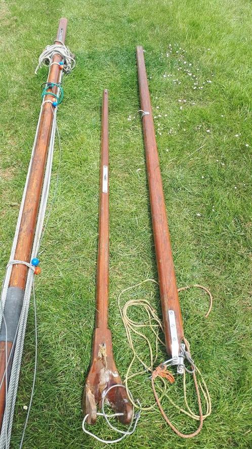 Gaffeltuig met zeilen, Watersport en Boten, Zeilen en Zeiltoebehoren, Zo goed als nieuw, Toebehoren, Minder dan 15 m², 3 tot 6 meter
