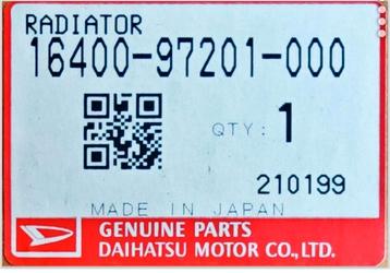 Radiateur Daihatsu Cuore V ²  beschikbaar voor biedingen