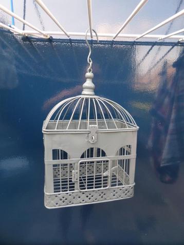 Vogelkooi vintage - Metaal - H42xB15xL23cm beschikbaar voor biedingen