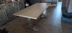 Grote grenen kloostertafel, 6 persoons, Huis en Inrichting, Ophalen, Gebruikt, 200 cm of meer, 50 tot 100 cm