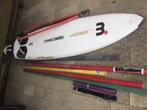 Surfplank mistral met toebehoren, 5 tot 7 m², Met vin(nen), Plank, Gebruikt
