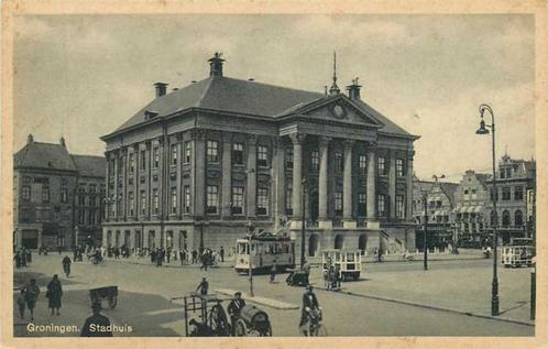 (300-086-001) Groningen Stadhuis, Verzamelen, Ansichtkaarten | Nederland, Groningen, Verzenden