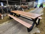 Picknicktafel op aanvraag., Ophalen of Verzenden, Zo goed als nieuw, Rechthoekig, Hout