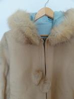 Bijzondere Vintage dames jas, Canada, Eskimo, Inuit, Parka, Verzenden, Gedragen, Maat 38/40 (M), Beige