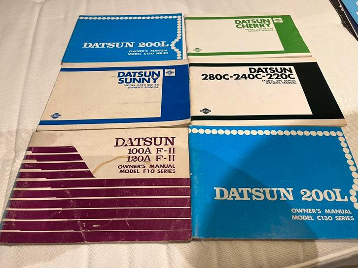 Datsun Sunny Cherry 100A 120A 280C 240C 220C 200L, Auto diversen, Handleidingen en Instructieboekjes, Ophalen of Verzenden