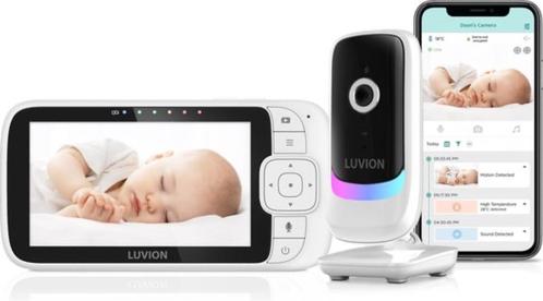 LUVION Essential Connect - Babyfoon met Camera én App - Uit, Kinderen en Baby's, Babyfoons, Nieuw, Camera, Terugspreekfunctie