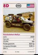 K94 autokaartje 8d --- transkalahari - rallye, Ophalen of Verzenden, Gebruikt, Auto's