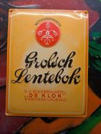 Grolsch lentebok bord, Verzamelen, Biermerken, Ophalen of Verzenden, Zo goed als nieuw, Reclamebord, Plaat of Schild, Grolsch