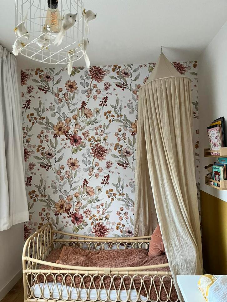 Leo & Moon rotan peuterbed / juniorbed Linn, Kinderen en Baby's, Kinderkamer | Bedden, Zo goed als nieuw, 140 tot 160 cm, 70 tot 85 cm