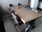 Eettafel met 6 stoelen, Ophalen, 200 cm of meer, 50 tot 100 cm, Zo goed als nieuw