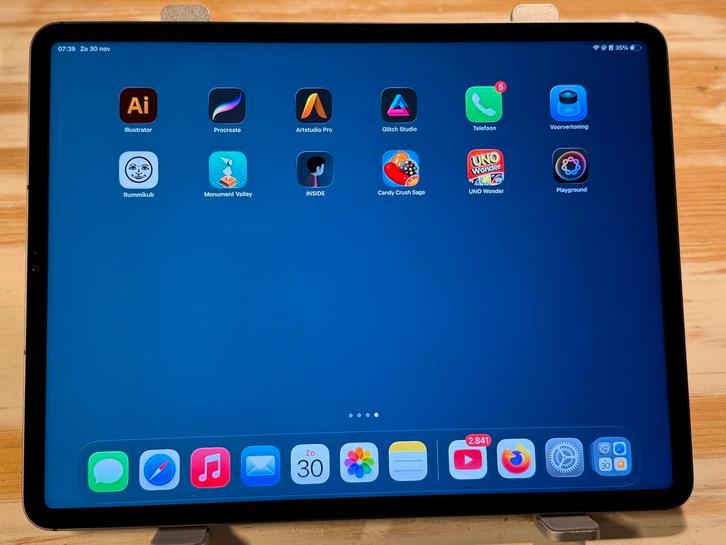 iPad Pro 12.9" (2021) 128GB 5G Spacegrey - Zo goed als nieuw, Computers en Software, Apple iPads, Zo goed als nieuw, Apple iPad Pro