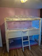 Wit Lifetime Hemelbed Halfhoogslaper zeer compleet., Ophalen, Zo goed als nieuw, Halfhoogslaper