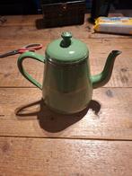 Reseda groen emaille theepotje, Antiek en Kunst, Antiek | Emaille, Ophalen of Verzenden