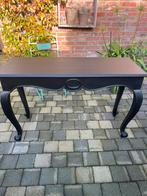 Houten Wand tafel zwart, Huis en Inrichting, Tafels | Sidetables, 100 tot 150 cm, Eikenhout, Ophalen of Verzenden, Zo goed als nieuw