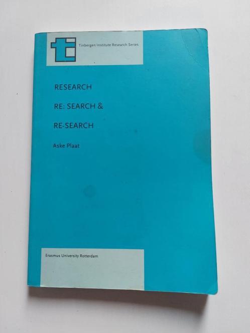 Research Re: Search & Re-Search, Boeken, Studieboeken en Cursussen, Zo goed als nieuw, WO, Ophalen of Verzenden