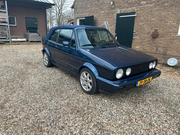 Volkswagen Golf 1.8 Cabriolet 72KW U9 1991 Blauw, Auto's, Volkswagen, Particulier, Golf, Benzine, Cabriolet, Handgeschakeld, Origineel Nederlands