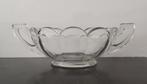 Vintage ovaal geperst glas Chippendale schaal met oren, Antiek en Kunst, Ophalen of Verzenden