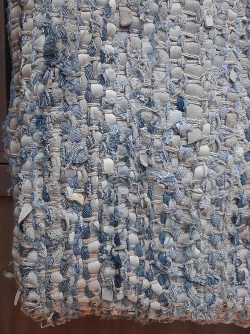 Stoer trendy zwaar vloerkleed 160x230 40% katoen 60% leder, Huis en Inrichting, Stoffering | Tapijten en Kleden, Gebruikt, 150 tot 200 cm