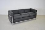 2x Cassina LC2 Driezits bank Leer Le Corbusier - Leer