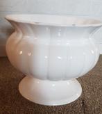 Antieke Delfts Witte Bloempot, Tuin en Terras, Bloempotten, Ophalen of Verzenden, Gebruikt