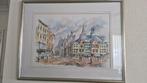 Gé Brugmans - aquarel Stadsgezicht 's-Hertogenbosch, Antiek en Kunst, Kunst | Schilderijen | Klassiek, Ophalen