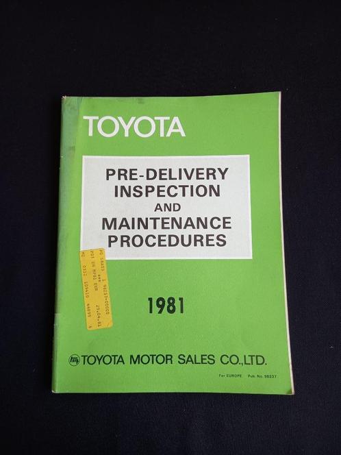 Werkplaatshandboek Toyota leveringsprocedures (1981), Auto diversen, Handleidingen en Instructieboekjes, Ophalen of Verzenden