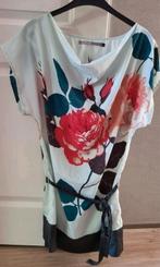 Tuniekje bloemen print, Ophalen of Verzenden, Zo goed als nieuw, Groen, Korte mouw