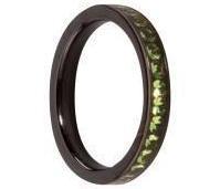 Green Peridot AA1 Zirkon Melano Style Ring / 19mm, Sieraden, Tassen en Uiterlijk, Ringen, Nieuw, Dame of Heer, 19 tot 20, Groen